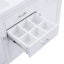 Meuble-lavabo moderne Kensington de 58,70 po avec 3 tiroirs, 2 portes d'armoire, une tablette ajustable et des ferrures à fermeture amortie (lavabo non inclus)