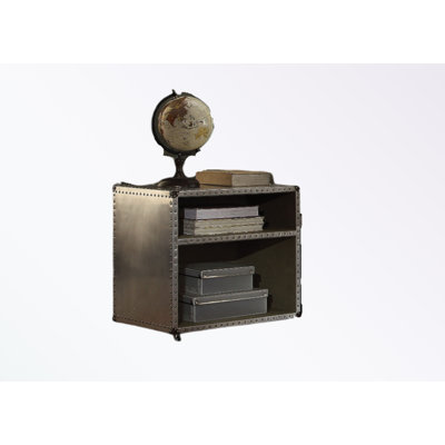 Nightstand with open storage and USB charge