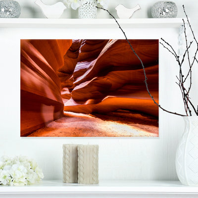 « souffle antilope canyon », impression sur toile tendue