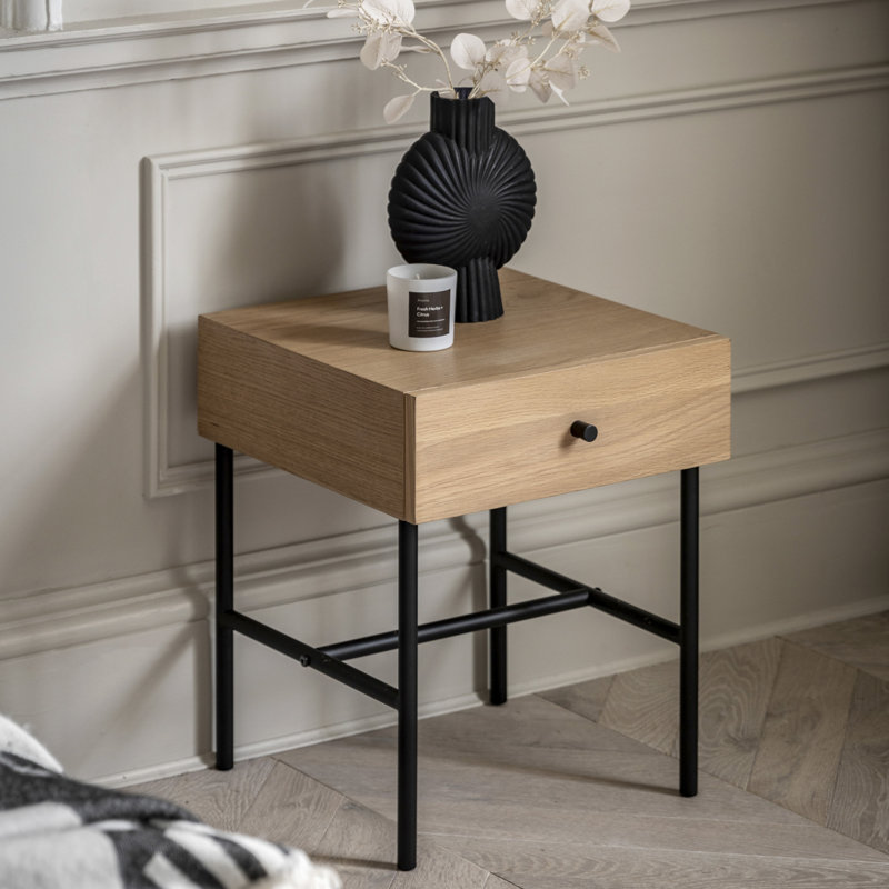 Bodie Iron Bedside Table