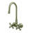 Hot Springs Double Handle Wall Mounted Clawfoot Tub Faucet-4293896