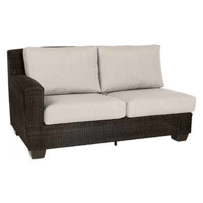 Saddleback 63'' High-Density Polyethylene (HDPE) Wicker Outdoor Loveseat