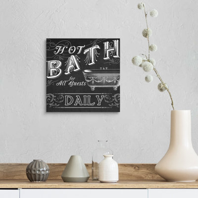 " Chalkboard Bath Signs II "
