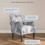 Fauteuil rembourré en polyester 30,3 po Modern-1612875385