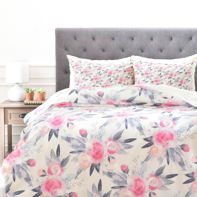 Iveta Abolina Floral Duvet Cover, Twin/Twin XL Duvet Cover + 1 Standard Sham