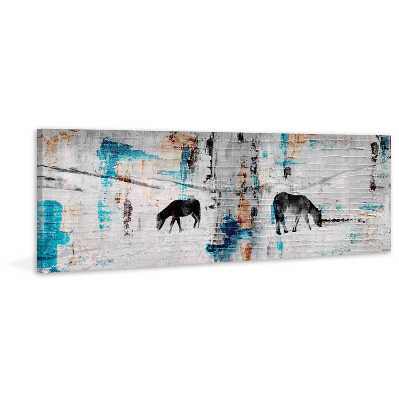 Parvez Taj - Wrapped Canvas Painting, 38cm H x 114cm W