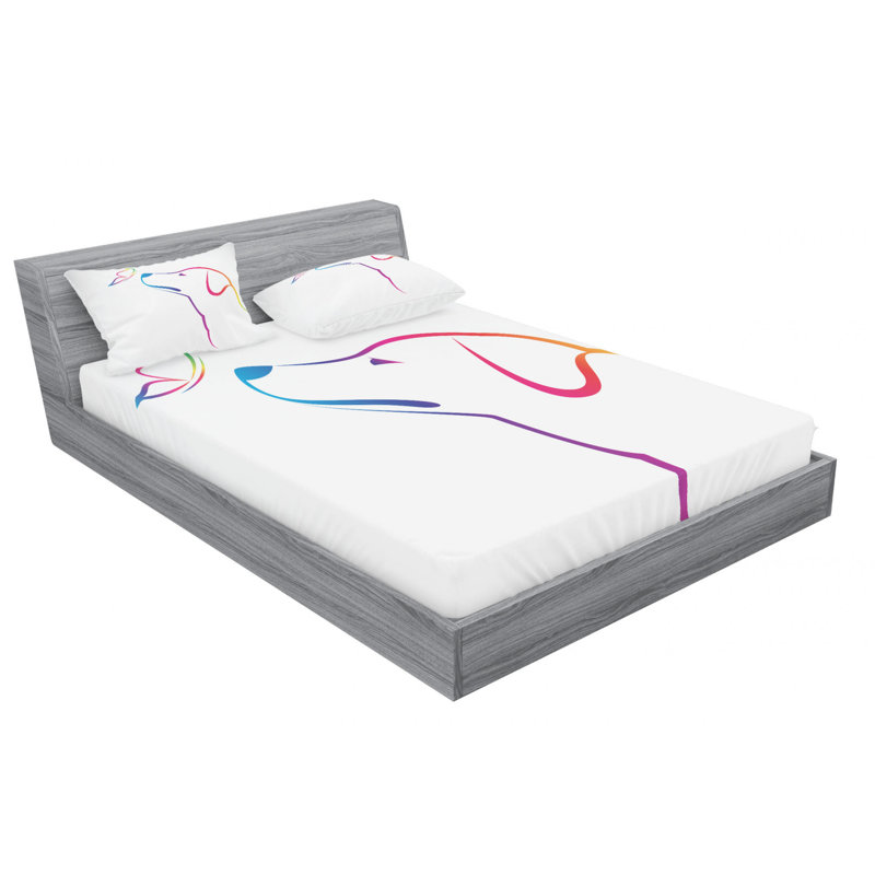 Microfiber Sheet Set, Full Sheet Set with Fitted Sheet