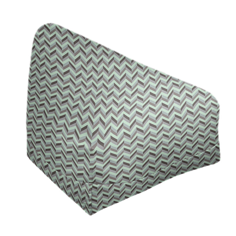 Petite chaise à sacs à billes & Leffel, H 86 po x L 2 po x P 43 po, Menthe et brun, Pas de bourre
