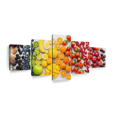 " Fruits Of Many Colors " 5 - Pieces
