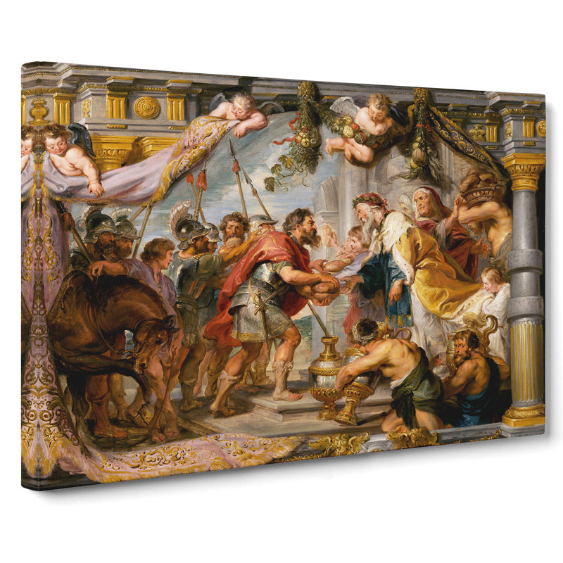 Meeting Of Abraham And Melchizedek by Peter Paul Rubens - Wrapped Canvas Painting, 35cm H x 50cm W x 3cm D