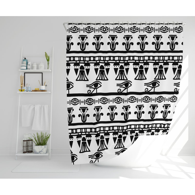 Sporgh Polyester Shower Curtain Set, 168cm H x 168cm W