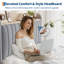 Structure de lit grand avec tiroirs de rangement et station de charge, conception silencieuse, support de lattes en bois, cadre de lit rembourré, aucun sommier requis, assemblage facile, gris-707500351-707500338