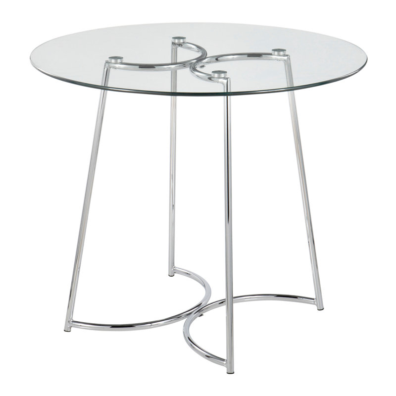 Table de salle à manger contemporaine, Argent