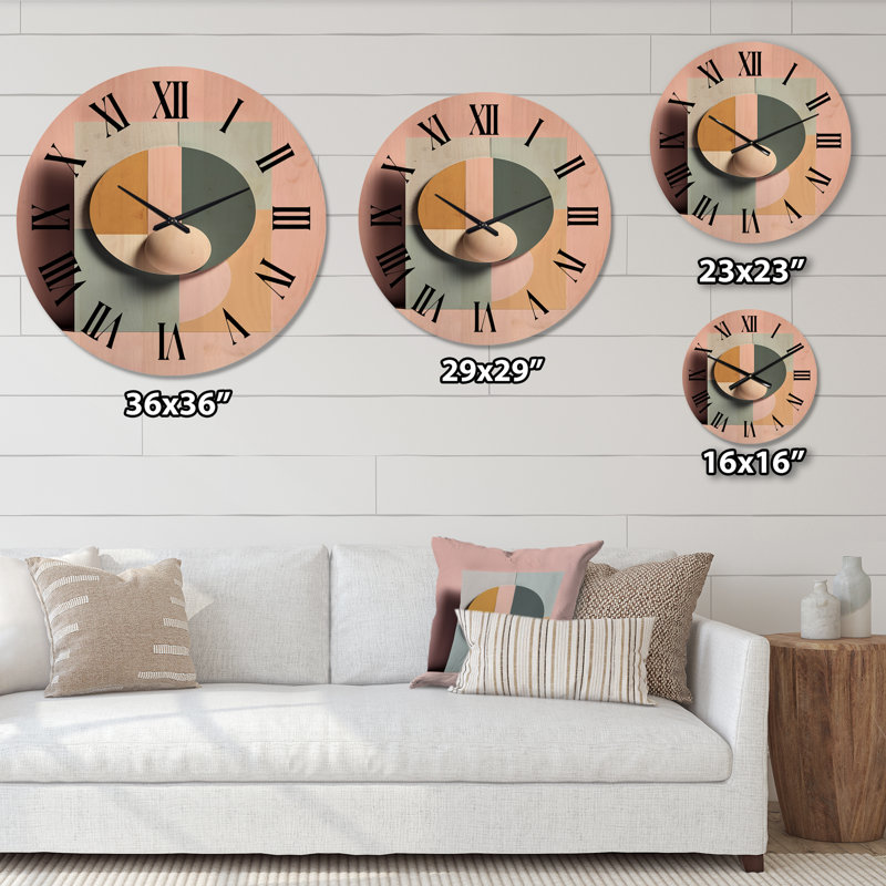 Très grande horloge murale géométrique, Très grand