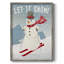 Let It Snow, reproduction encadrée - bois massif-537652705