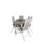 Faiyaz 6 - Person Patio Dining Set with Extendable Rectangular Table-802272742-802928452