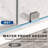 63-1/8 to 64 in W x 80 in H Frameless Swing Shower Door in Bright Chrome in With Double 3/8" (10mm) Certified Tempered Clear Glass UKH07-64x80-CH-A-120945578-121833860