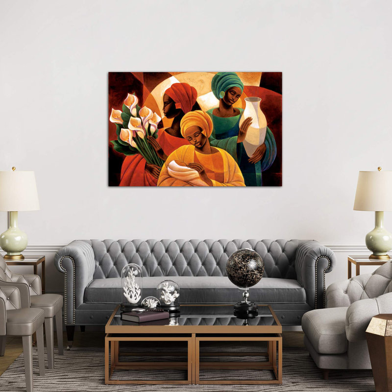 Caress by Keith Mallett - Wrapped Canvas Print, 101.6 cm H x 66.04 cm W x 1.91 cm D