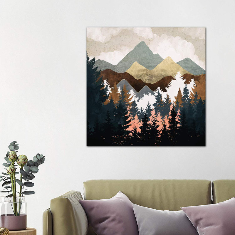 Vue de la forêt - impression, Toile tendue, H 37 po x l 37 po x P 1,5 po