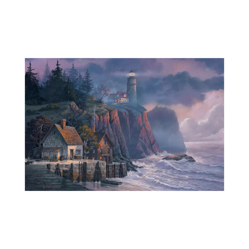 Harbor Light Hideaway by Michael Humphries - Wrapped Canvas Painting, 20.32 cm H x 30.48 cm W