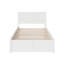 Lit plateforme double en bois massif avec lit gigogne Abbie par Harriet Bee-1027927781