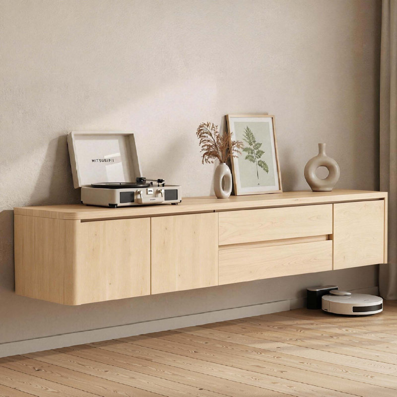 TV Stand for TVs up to 65", Beige