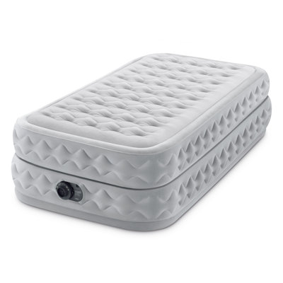 Intex Dura Beam Supreme Air Flow Air Mattress with Built in Pump by Intex