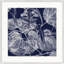 Transitional Leaf Composition On Navy 9 Print
