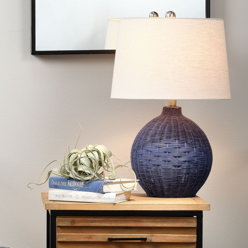 Lampe de table 22 po Agam, Bleu indigo
