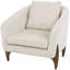 Chaise d'appoint de 32 po de largeur