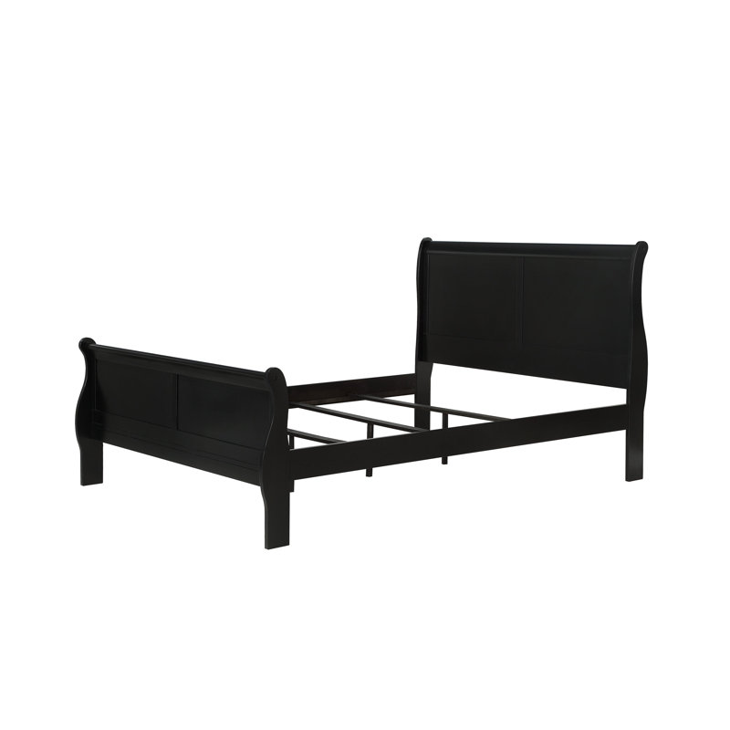 Grand lit-bateau Louis Philip, Noir
