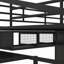 Lit mezzanine avec garde-robe en métal