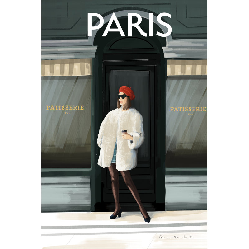 Girl In Paris II by Omar Escalante - Wrapped Canvas Print, 91cm H x 61cm W x 3.8cm D
