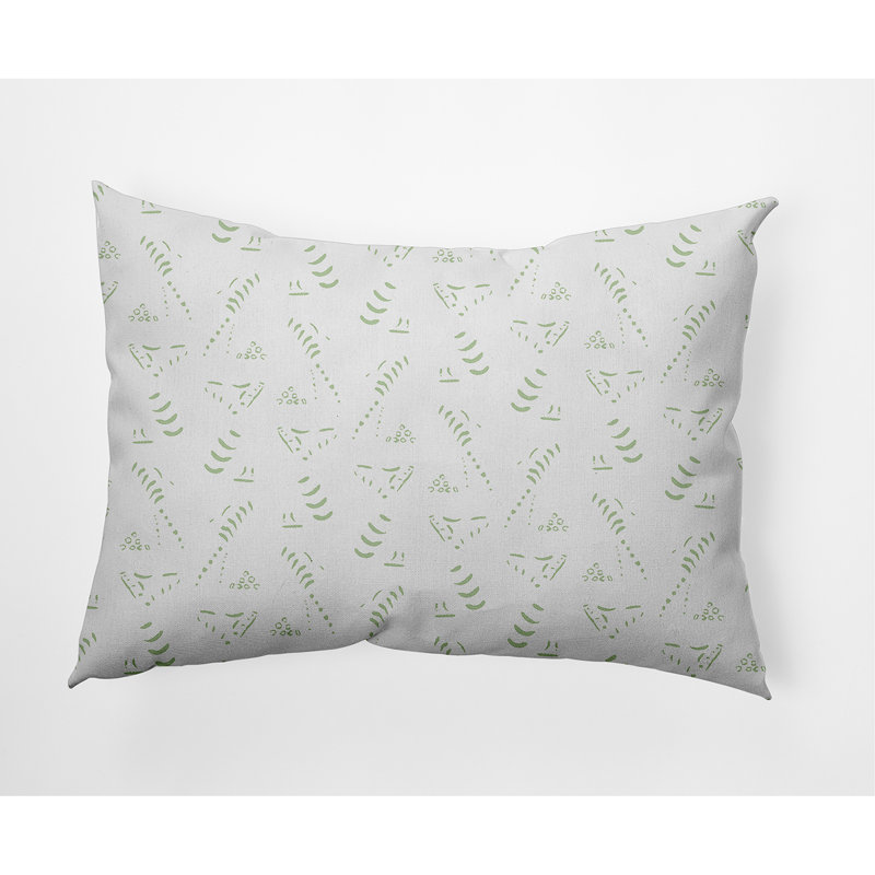 Outdoor Reversible Throw Pillow, Light Green