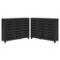 Armoire de rangement à chaussures 3 portes Lismore (ensemble de 2) - peut contenir 40 paires