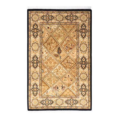 Hayner One-of-a-Kind 2' 8" X 4' 2" 2000s Runner Wool Area Rug in Brown