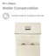 Concorde One Piece Square Toilet Dual Flush 1.1/1.6 gpf in Bisque-1125190072-1125190075