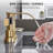 4" Centerset Double Handle Waterfall Bathroom Sink Faucet with Pop Up Drain-101285534