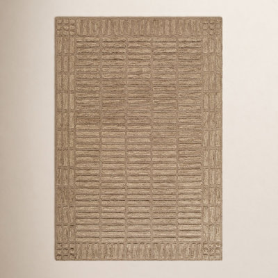 Wright Hand-Tufted Geometric Wool Rug