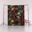Tapis décoratif rouge multicolore à motif floral de vigne rouge-115685304