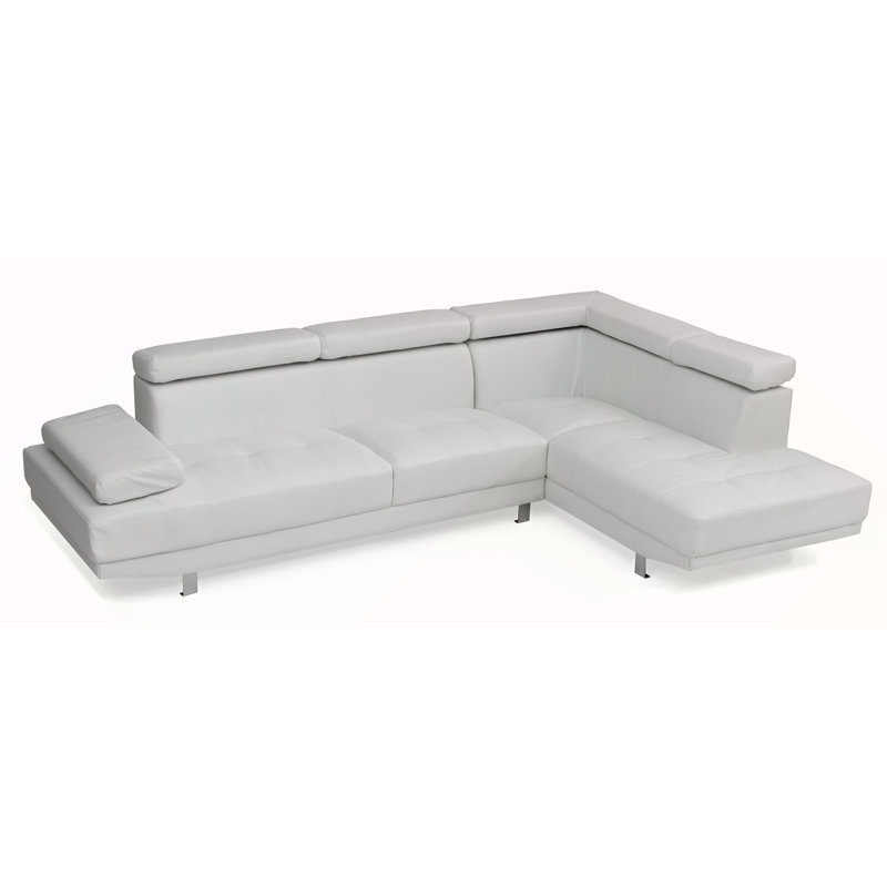 Canapé modulaire Riveredge (sans repose-pieds), blanc, Blanc