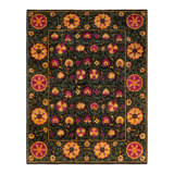 Suzani One-of-a-Kind 8' 4" X 10' 7" Hand Knotted Area Rug