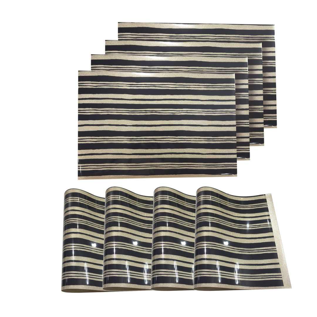 Rectangle Heat Resistant Non-Slip Placemats for Elegant Dining 12x18 Stylish Modern Homes (Set of 4) Everly Quinn