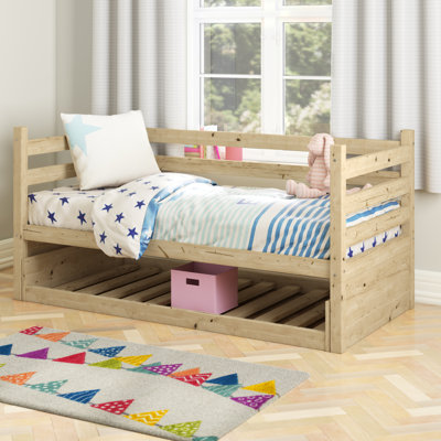 98 x 202cm Solid Wood Daybed with Trundle