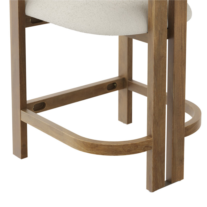 Tabouret de bar Arik Boucle Barrel, 2