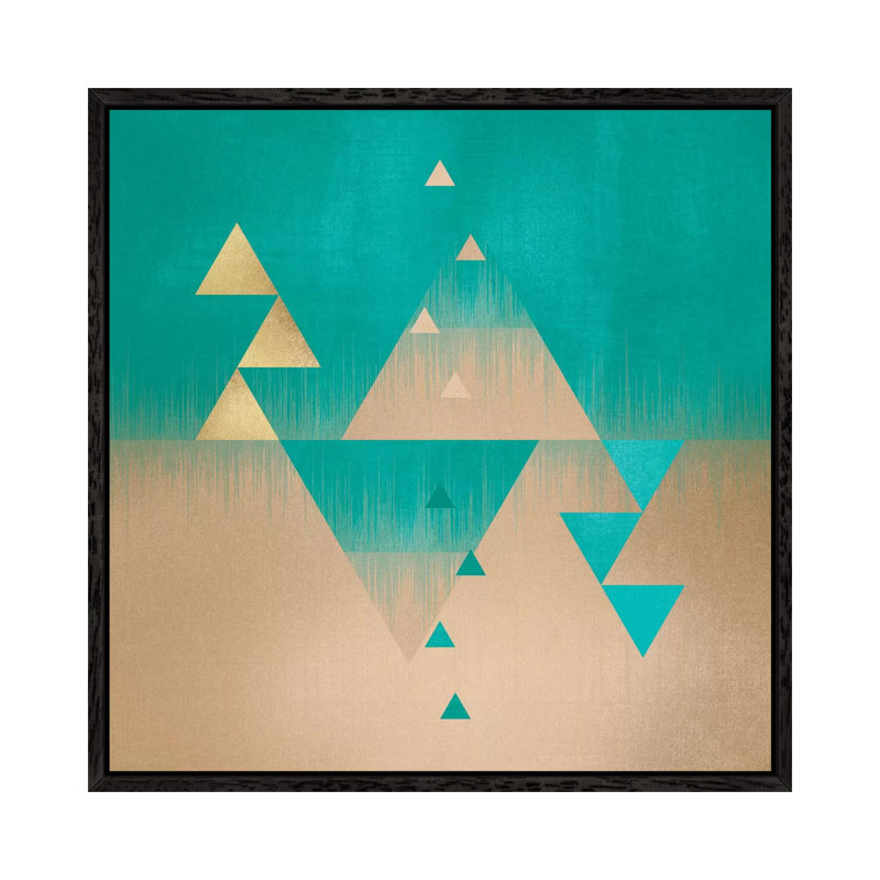 Pyramids by Elisabeth Fredriksson - Gallery-Wrapped Canvas Giclée on Canvas, Black Framed, 93.98 cm H x 93.98 cm W