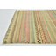 Tapis de la laine beige 2 pi 9 po x 4 pi one-of-kind main noué la Nash