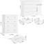Ensemble de chambre à coucher élégant 2 pièces, commode à 5 tiroirs l 39,4 po et commode à 4 tiroirs H 37 po