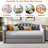 Modern Upholstered Daybed With Led Belt, Trundle And Button Tufted Design-115405859