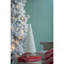 Décoration d'arbre de Noël conique en verre D6,7X18 ", crème